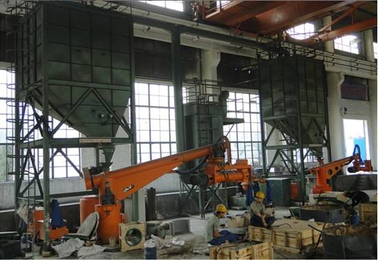 樹脂砂(sha)生産線